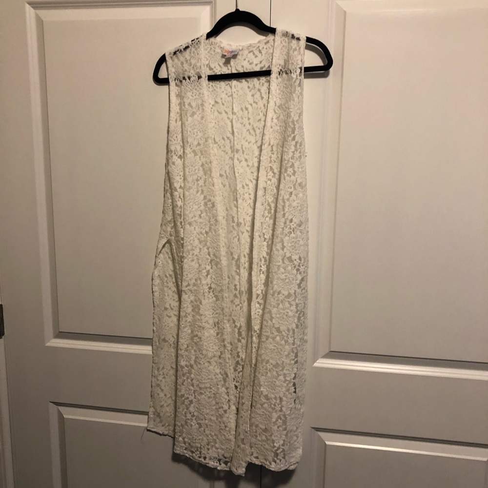 LuLuRoe White Lace “Joy”